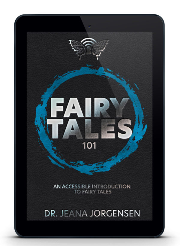 Book cover of Fairy Tales 101 on an ereader tablet